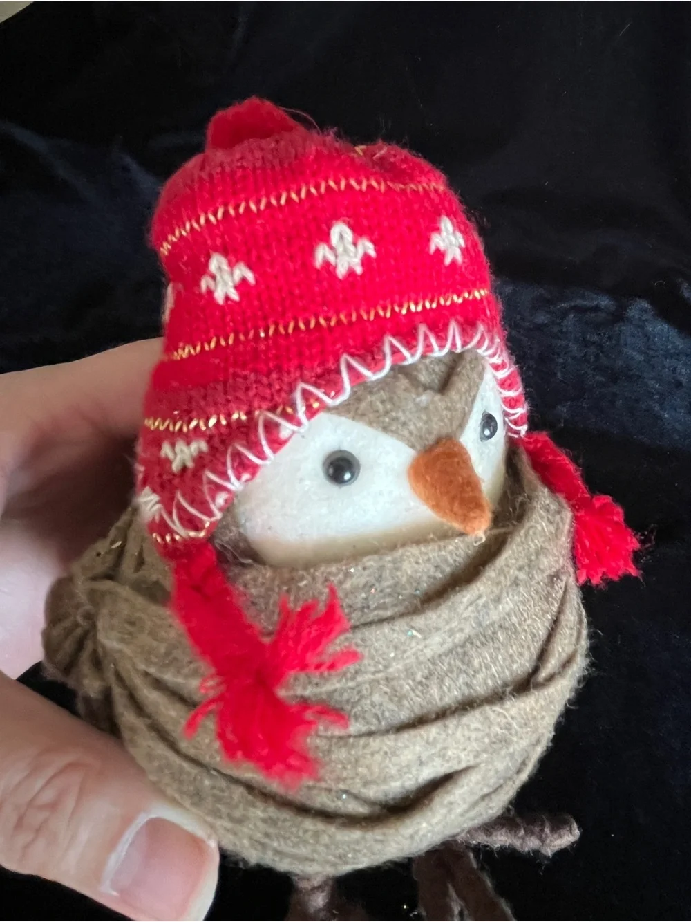 Rare 2013 Target Spritz Featherly Friend Winter Fabric Bird Wondershop